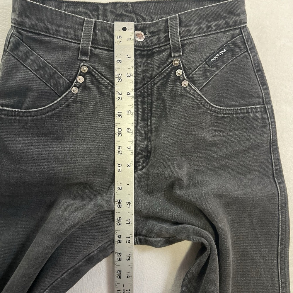 Vintage Rockies Denim Jeans Women's 27/5 Black Denim High Rise Western 430215 - Picture 7 of 9